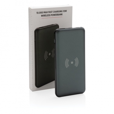 Logotrade meened pilt: 10 000 mAh kiirlaadimine 10 W juhtmeta akupank