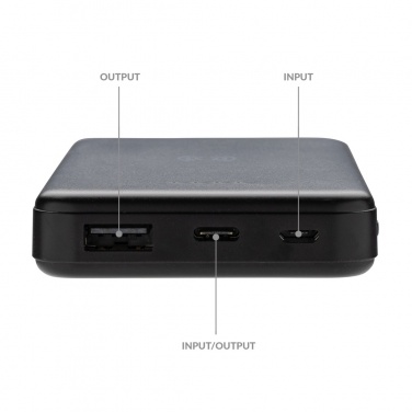 Logo trade meene pilt: RCS taaskasutatud plastist 5000 mAh 5W juhtmevaba akupank