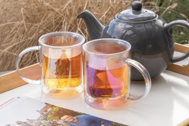 Logotrade meene foto: Deluxe topeltseinaga galvaniseeritud klaasist kruus