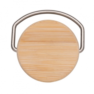 Logo trade reklaamtoote pilt: Moodne roostevabast terasest pudel bambusest kaanega