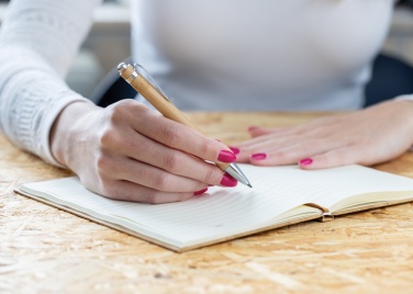 Logo trade reklaamtooted foto: Pynn bambusest lõpmatuse pliiats