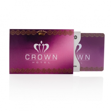 Logo trade reklaamkingi pilt: Koorimisvastane RFID-kaitsekaart koos aktiivse segamiskiibiga