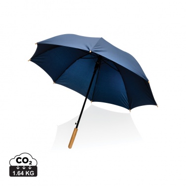 Logotrade reklaamtooted pilt: 23" Impact AWARE™ RPET 190T automaatselt avatav bambusest vihmavari