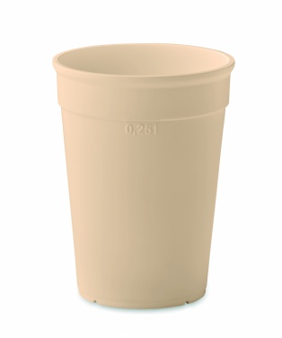 Logotrade ärikingi foto: Taaskasutatud plastikust tass, 250 ml