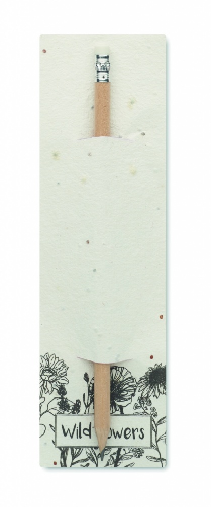 Logotrade ärikingitused pilt: Naturaalne pliiats seemnetega kotis