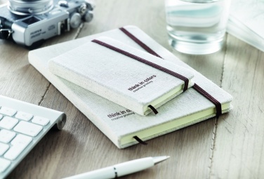 Logo trade ärikingi pilt: A6 lõuendist voodriga märkmik