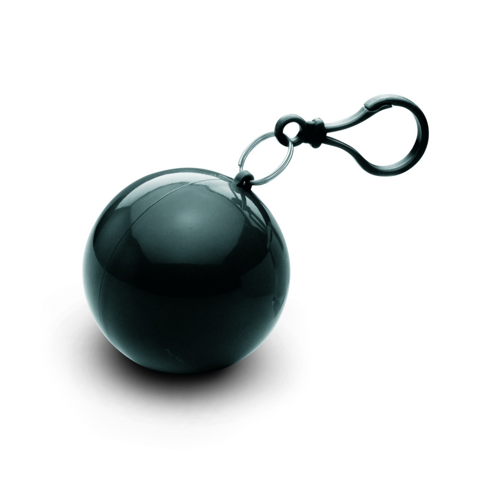 Logotrade firmakingituse foto: Vihmapontšo ümmarguses anumas