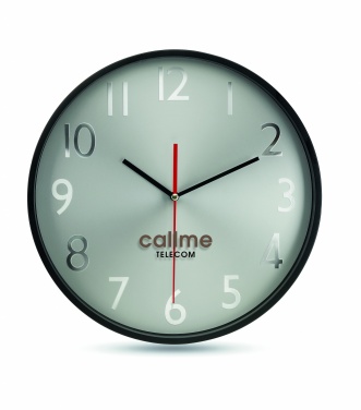 Logotrade meene foto: Hõbedase taustaga seinakell