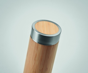 Logo trade reklaamkingituse pilt: Bambusest topeltseintega termos 400ml