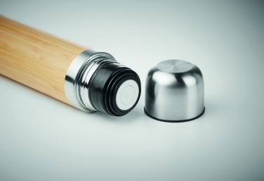 Logotrade reklaamkingituse foto: Topeltseintega bambusest termos 400ml CHAN BAMBOO