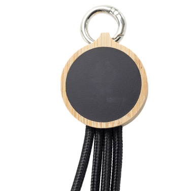 Logotrade ärikingid pilt: 4-ühes kaabel valgustatud logoga puidust korpuses, LH-ZMU05