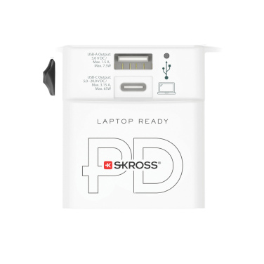 Logotrade ärikingitused pilt: SKROSS World Travel Adapter MUV 65W PD USB C kaabliga