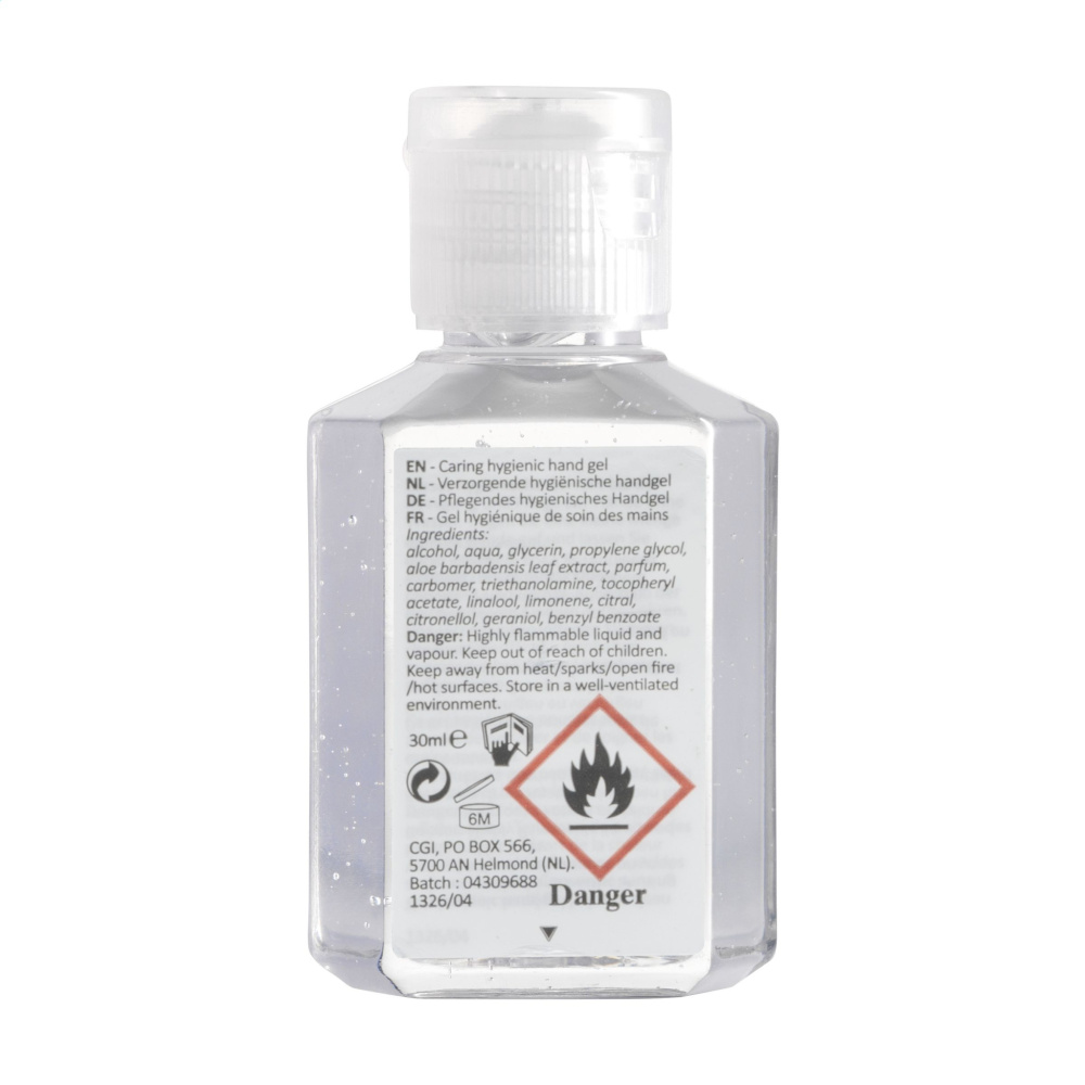 Logo trade firmakingitused foto: Desinfitseeriv kätegeel Caring Hygienic 30 ml