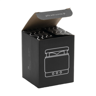 Logo trade meened foto: Bamboo Block kõlar koos juhtmevaba laadijaga