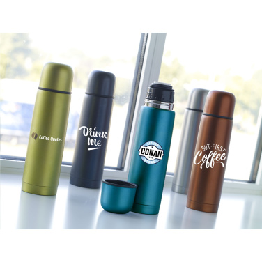 Logo trade reklaamtoote pilt: Frosted Bottle RCS Recycled Steel 500 ml termopudel