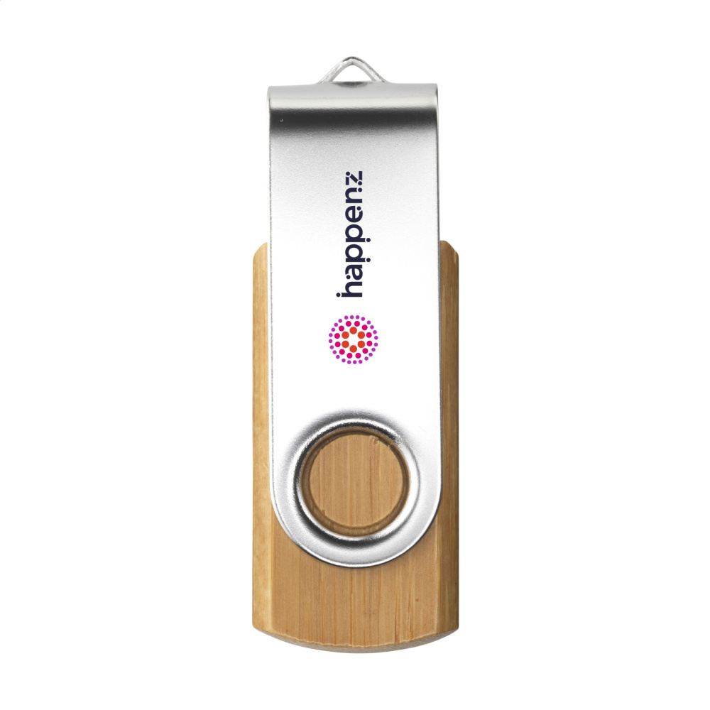 Logotrade reklaamtooted pilt: USB Twist Bamboo 32 GB