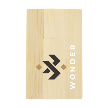 Logotrade firmakingitused pilt: Krediitkaart USB Bamboo 8 GB