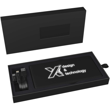 Logotrade ärikingid pilt: SCX.design P30 8000 mAh valgustusega päikesepatareiga akupank