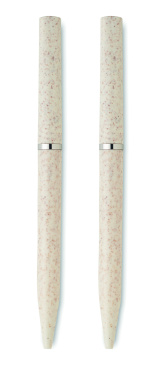 Logo trade reklaamkingitused foto: PEAT nisuõlest keskkonnasõbralik pastapliiatsi komplekt