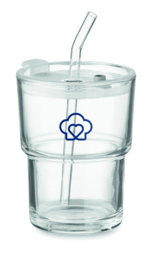 Logotrade firmakingituse foto: SIP klaasist joogitops kõrrega 400ml