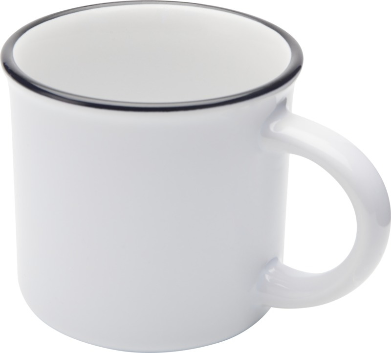 Logotrade reklaamkingituse foto: Bari 240 ml keraamiline sublimatsioonikruus valge