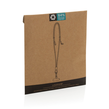 Logotrade reklaamkingitused pilt: LoopAmp RCS RPET reguleeritav telefoni kaelapael 60W kaabliga