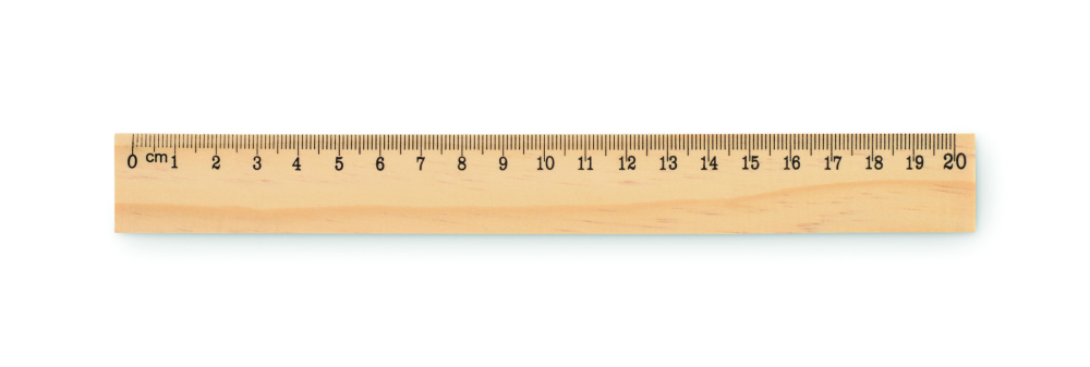 Logotrade meene foto: RULER20 puidust joonlaud 20cm