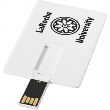 Logo trade liikelahja mainoslahja tuotekuva: Slim-USB-muistitikku, 4 Gt, kortin muotoinen