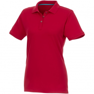 Logotrade mainoslahja tuotekuva: Beryl short sleeve women's organic recycled polo