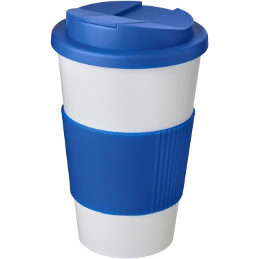 Logo trade liikelahjat tuotekuva: Americano® 350 ml muki, läikyttämätön kansi, grippi