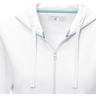 Logo trade mainoslahja ja liikelahja tuotekuva: Ruby women’s organic recycled full zip hoodie