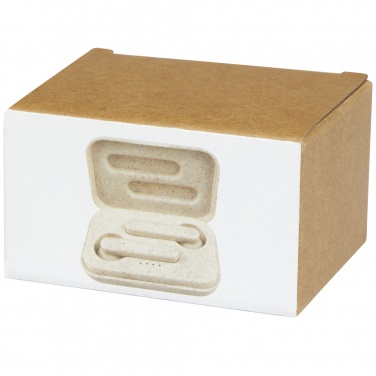 Logo trade liikelahja kuva: Nantai vehnänolki True Wireless nappikuulokkeet