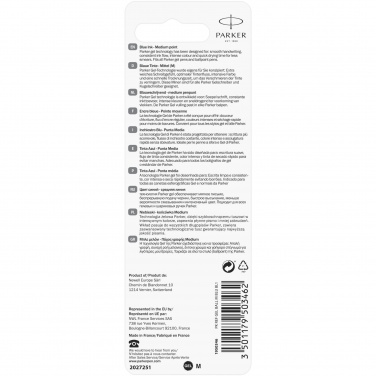 Logotrade mainoslahja tuotekuva: Parker geeli kuulakarkikikynän täyttöpatruuna 