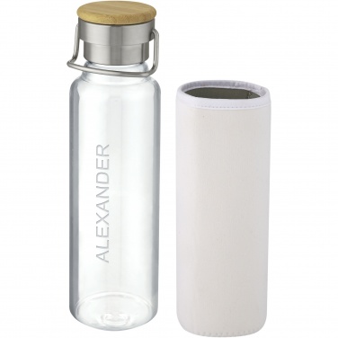Logotrade liikelahjat mainoslahjat tuotekuva: Thor 660 ml:n lasipullo neopreenisuojuksella