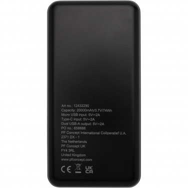 Logotrade liikelahja mainoslahja kuva: Loop 20 000 mAh:n varavirtalähde kierrätetystä muovista 