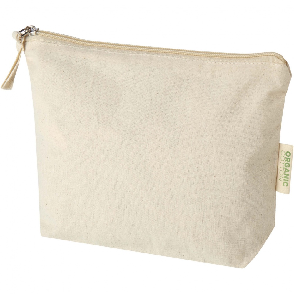 Logotrade mainoslahja tuotekuva: Orissa 180 g/m² organic toiletry bag 1L