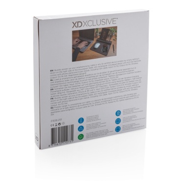 Logotrade liikelahja tuotekuva: Air-hiirimatto, jossa 5 W:n langaton lataus ja USB