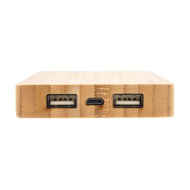 Logo trade mainoslahjat ja liikelahjat kuva: Bamboo 4000 mAh:n langaton 5W varavirtalähde