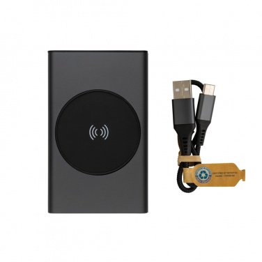 Logo trade liikelahjat mainoslahjat kuva: Terra RCS alumiininen 5000 mAh 5w langaton varavirtalähde