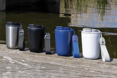 Logo trade liikelahjat tuotekuva: Cuppa RCS re-steel vakuumimuki kantolenkillä