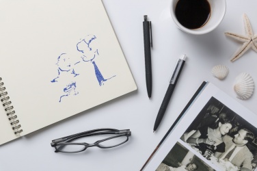 Logo trade liikelahja mainoslahja tuotekuva: X3 musta Smooth Touch kynä