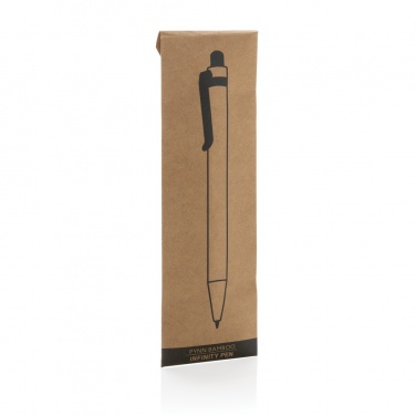 Logo trade mainostuotet tuotekuva: Pynn bambuinen infinitykynä