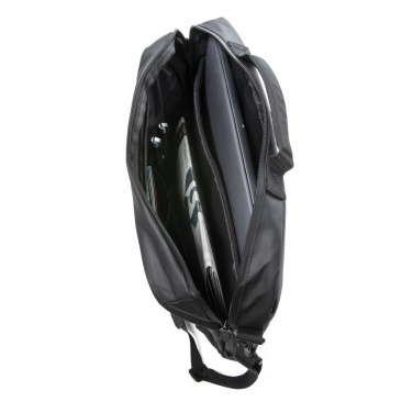 Logotrade mainostuote tuotekuva: Musta PVC-vapaa Fashion-laptoplaukku 15,6"