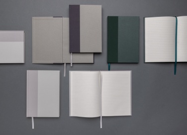 Logo trade mainoslahja ja liikelahja tuotekuva: GRS sertifioitu RPET ja Kraft A5-vihko