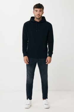 Logotrade liikelahja mainoslahja kuva: Iqoniq Rila kevyt huppari kierrätetystä puuvillasta