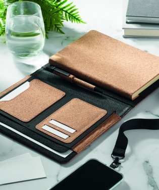 Logotrade liikelahja mainoslahja kuva: A5 kansio korkkia