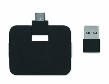 Logo trade mainoslahja ja liikelahja tuotekuva: 4-porttinen USB-keskitin