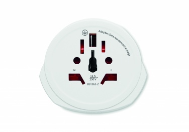 Logo trade mainostuotet tuotekuva: Matka-adapteri EU versio