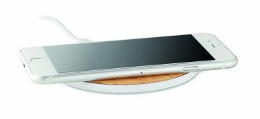 Logotrade liikelahja mainoslahja kuva: Bambu langaton laturi 5W TISPAD