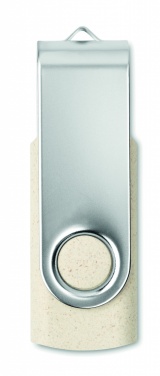 Logotrade liikelahja mainoslahja kuva: Vehnäolki PP 50/50 USB 16GB